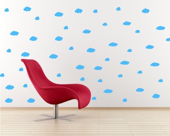 Clouds Pattern Wall Decal Nursery Modern Vinyl Sticker
